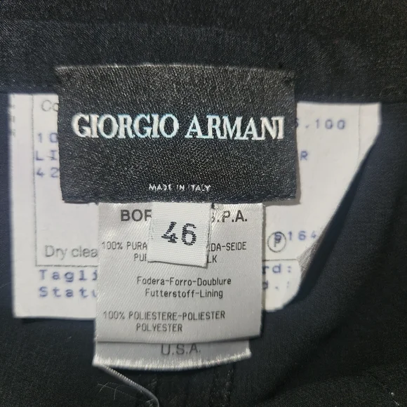 Giorgio Armani Elegant Navy Blue Trousers - Picture 2 of 4